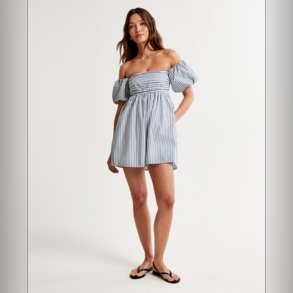 NWT Abercrombie Emerson Off-The-Shoulder Skort P X-Small - Picture 2 of 4